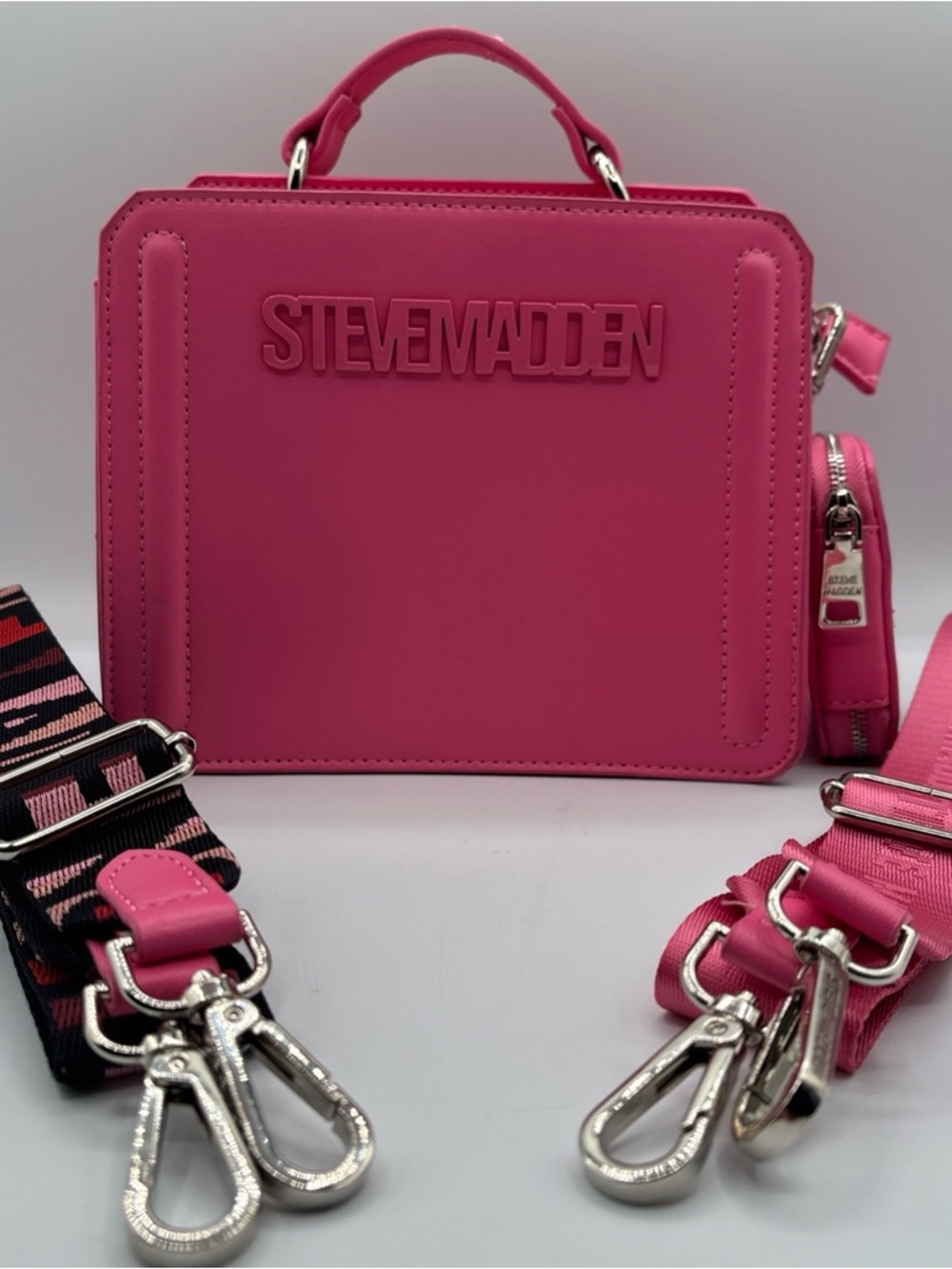 Steven Madden Candy Pink Bevelyn Crossbody Purse Viral Tiktok Bag